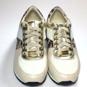 Dressy Sneakers with Snake Print